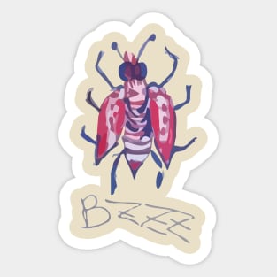 buzz fly Sticker